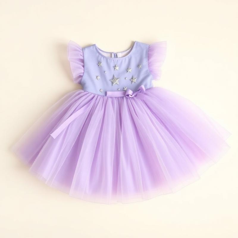 Lavender Star Party Dress